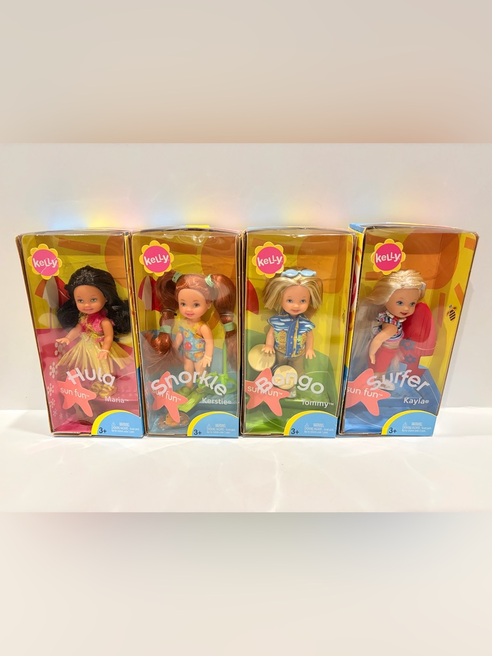 2003 Mattel Barbie Kelly Doll Sun Fun dolls - lot of 4